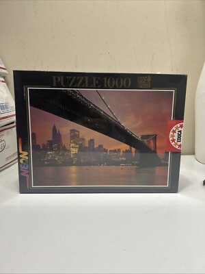 Educa Conserver Fix Puzzle Neon Series Brooklyn Bridge Glow in the Dark 1000 Pc