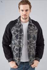 GIUBBINO GIUBBOTTO CHEVIGNON, CON MANICHE IN VERA PELLE SCAMOSCIATA, NUOVO