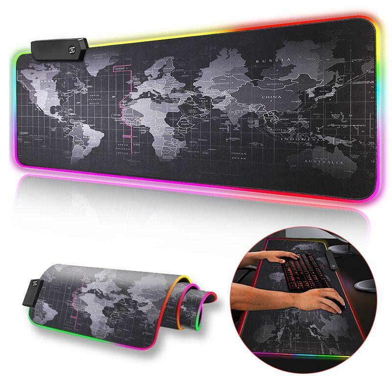 RGB Gaming Mouse Pad - Large LED Desk Mat for PC Gamers-image