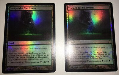 2x FOIL Tempel des Siechtums Temple of Malady deutsch MINT Journey Nyx MTG Magic