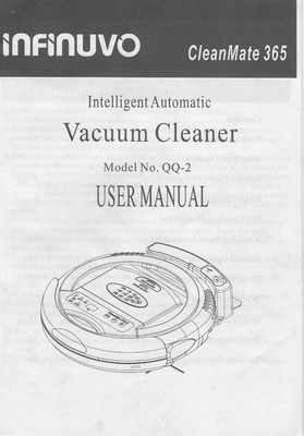 Infinuvo User Manual For Automatic Cleanmate 365 Model Qq 2 Vacuum Ebay