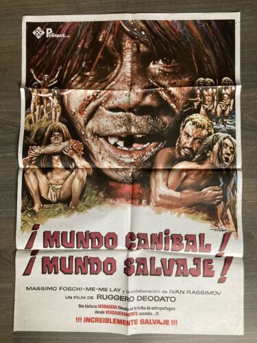 ULTIMO MONDO CANNIBALE Original Poster Jungle Holocaust Last Cannibal World - Afbeelding 1 van 6