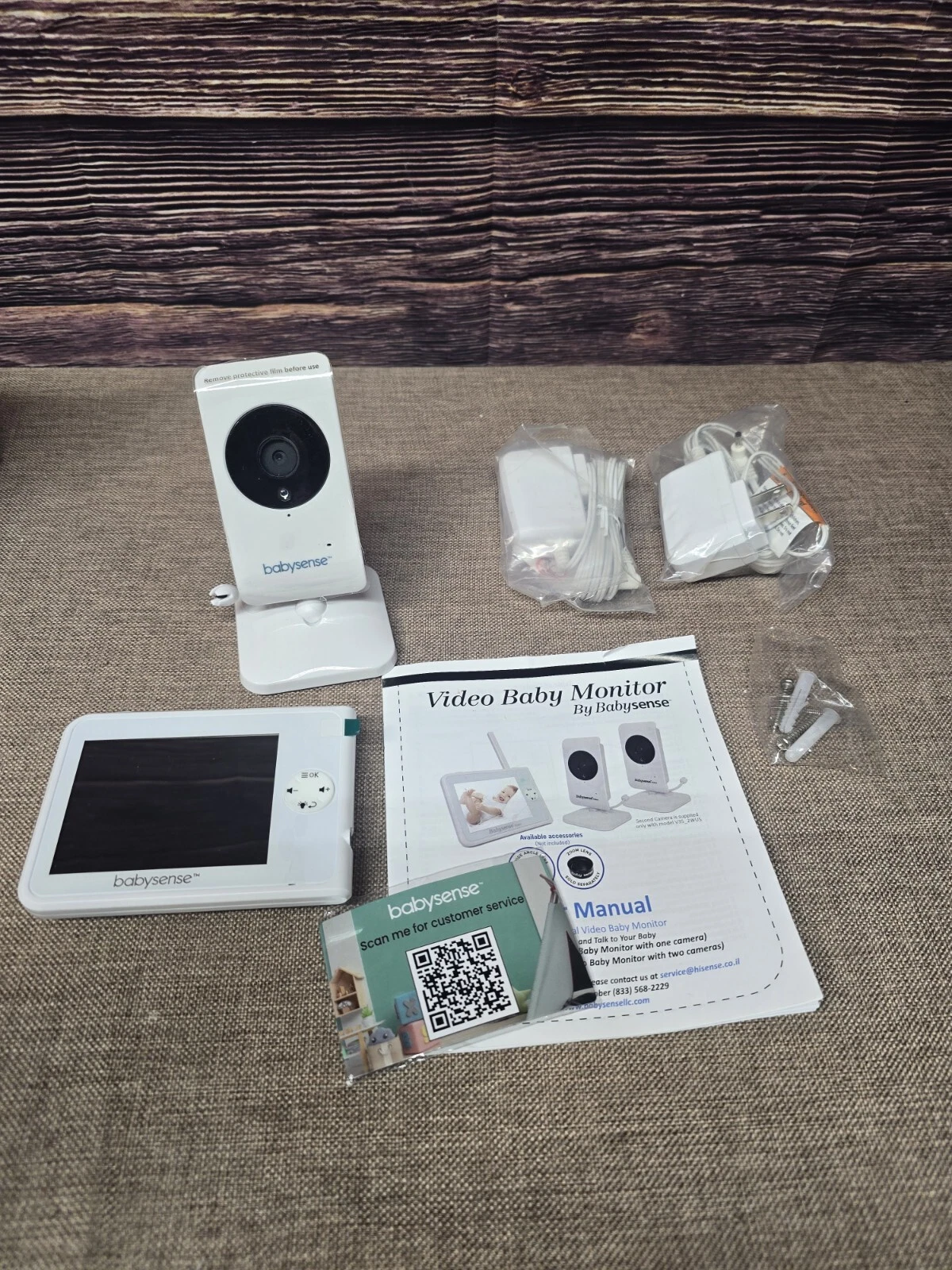 Babysense Compact Video Baby Monitor with Camera and Audio, Model V35WUS