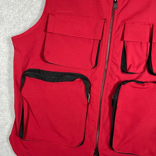 Rebel Minds Gorp Tactical Gear Vest Mens Size M Red Cargo Urban Wear Outdoor - Picture 5 of 7