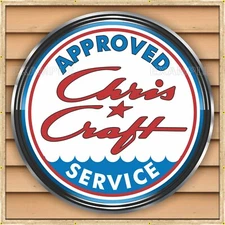 CHRIS CRAFT BOATS MARINE BOAT HOUSE DEALER STYLE SIGN BANNER MED L XL XXL SIZES