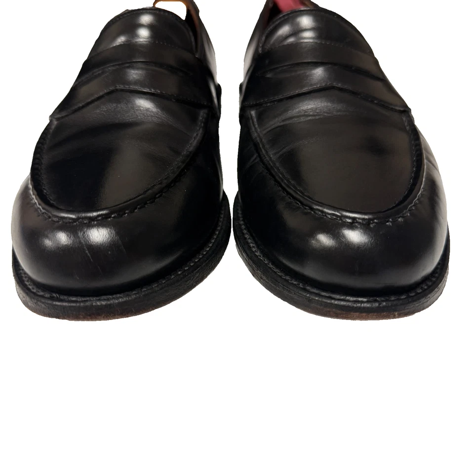 VESTIDO Allen Edmonds RANDOLPH Masculino Couro Preto Sapato PENNY Mocassim 9 D - Imagem 4 de 4