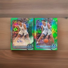 2021-22 Bowman University #BCPA-SM Wendell Moore Jr. Green Auto #99/99 And 43/99
