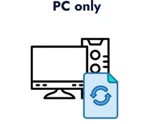 DCBACKUP- Windows PC External Secure Backup- LifeTime License Free DcCare 2 yrs