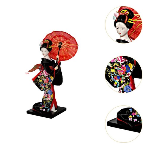 Poupée kimono de geisha japonaise, figurine de collection de geisha asiatique - Picture 3 of 5