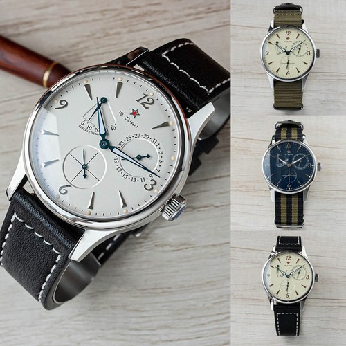 Army Seagull Movement 1963 Sapphire Auto Mechanical Watch Exhibition 40mm gift - Imagen 2 de 3