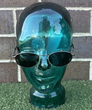 Vintage Hobie Rossano Polarized Sunglasses Retro Surf Style Metal Engraved