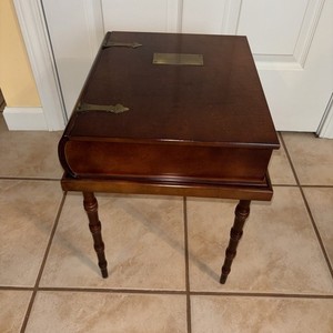 The Bombay Company 1991 Small Table, Desk, Book Form on Stand 16” Tall