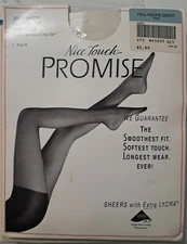 Nice Touch Promise Pantyhose Full figure Short Pearl Control Top 1 Pair Sears