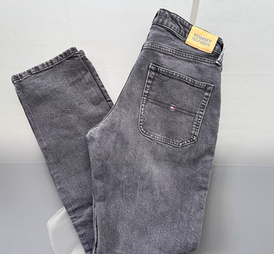 Tommy Hilfiger Jeans grau Straight Leg Gr. 176 / Damen S Stretch