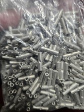 Vintage 16-18 AWG Non-Insulated Butt Connectors Seamless Crimp Terminals 50 Pcs