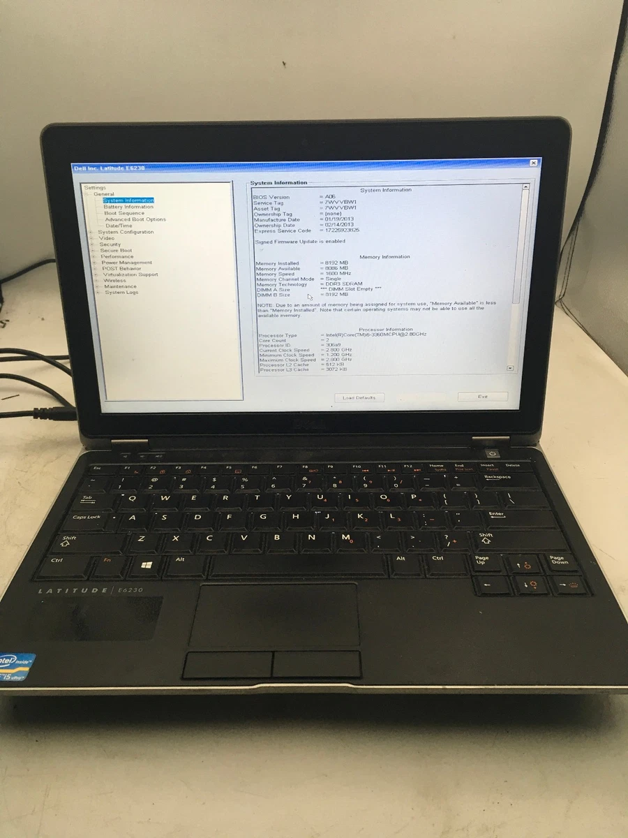 Dell Latitude E6230 Intel Core i5 3rd Gen. PC Laptops & Netbooks