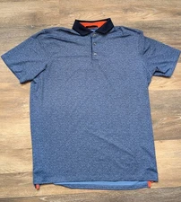 Greyson Blue Trout Polo Golf Shirt Men XL Stretch Performance Oak Hill Logo