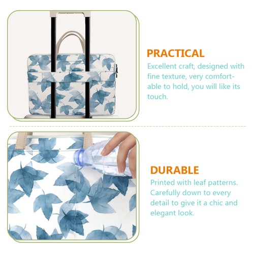 Blatthandtasche Damen Fräulein Tragbare Laptoptasche Große Laptophülle - 第 10/11 張圖片