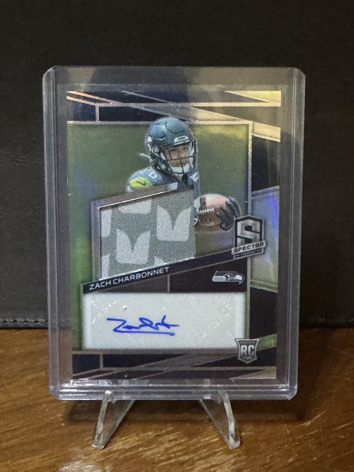 2023 Panini Spectra - Rookie Patch Autographs Zach Charbonnet #241 /99