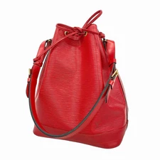 LOUIS VUITTON Epi Noe Shoulder Bag Red M44007 LV Auth A1934