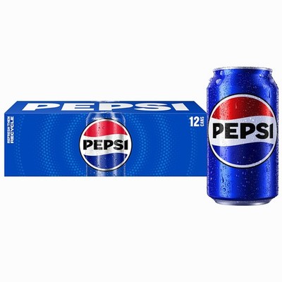 Pepsi Cola Soda Pop, 12 fl oz  12 pack Cans