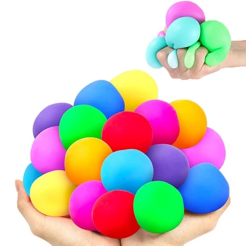 Stress Balls Bulk Pack, Squishy Ball Sensory Fidget Toys Anxiety Relief for Kids