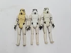 3x Vintage 1977 Star Wars Stormtrooper Figure Lot Hong Kong