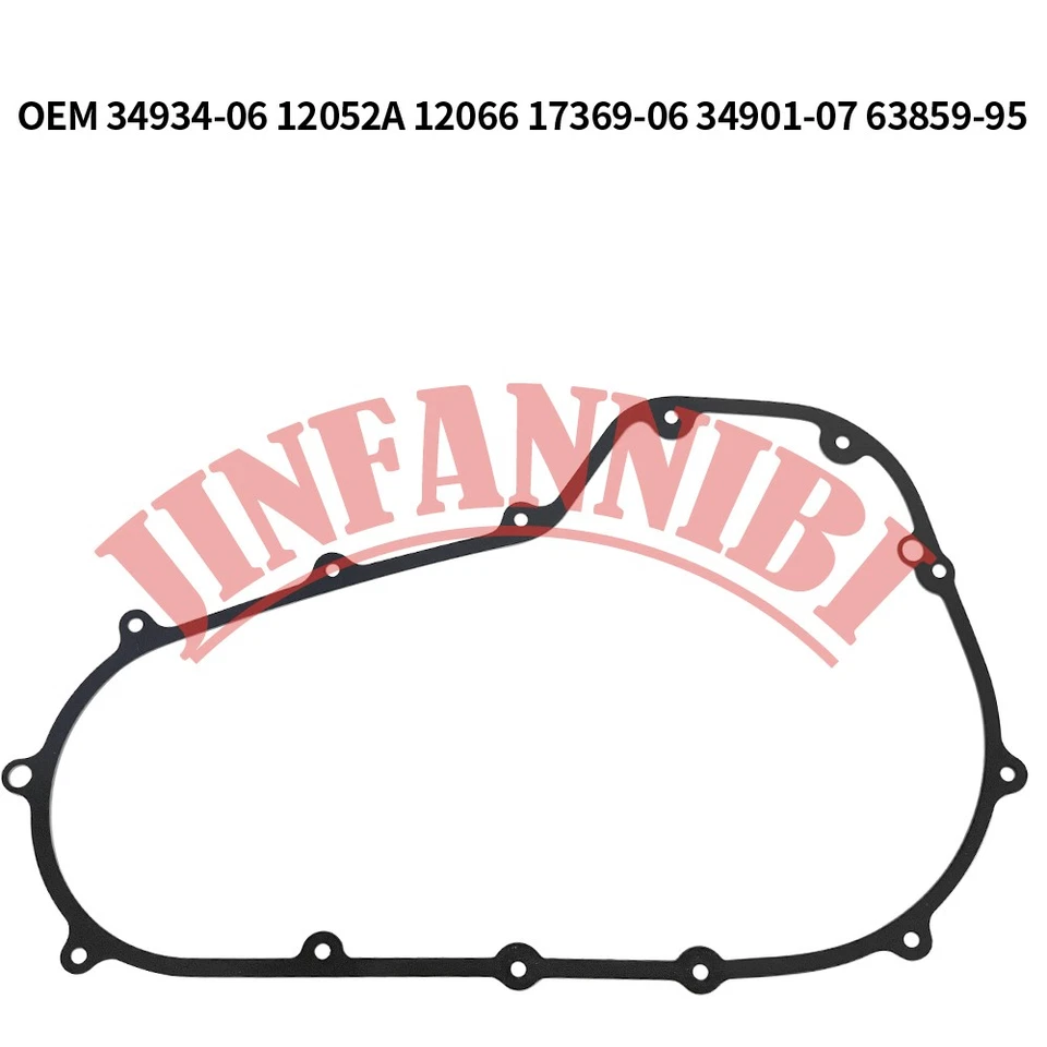 Clutch Friction Steel Plates Kit & Primary Gasket for Harley Road King 2007-2014 - Imagem 3 de 4