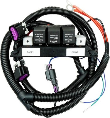 Dual Speed Electric Fan Control Wiring Harness Kit Fits for Chevy Silverado Subu