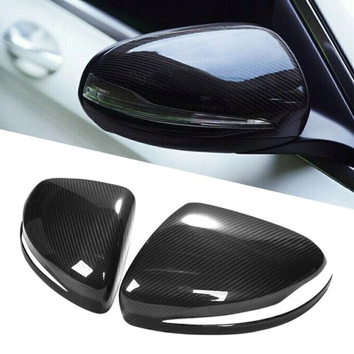 Carbon Fiber Side Mirror Cap For 2015-2019 Mercedes Benz W205 W222 S550 S600 S63