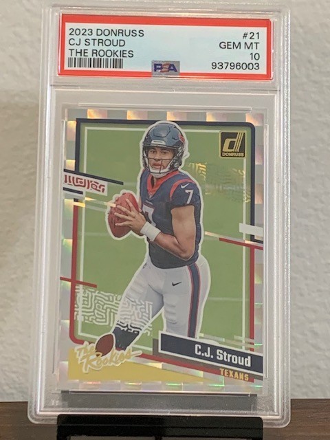 CJ Stroud 2023 Donruss The Rookies #21 PSA 10