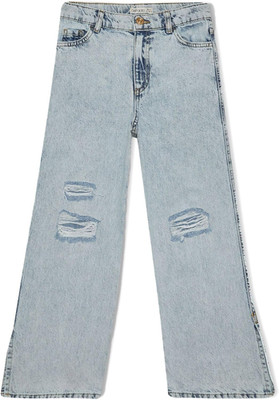 DeFacto Mädchen Jeans für Teenager - Trendige Mädchen Jeanshosen Cargohosen Wide