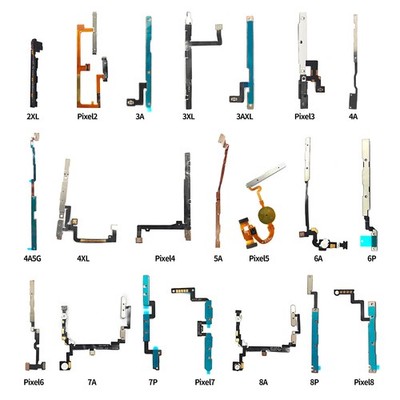 For Google Pixel 2 3 4 5 6 7 8 Power On/Off Volume Button Flex Cable Replacement
