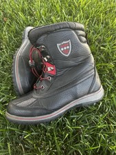 Totes Winter Fun Kids Snow Boots Size 8 Unisex Black Fauz Fur