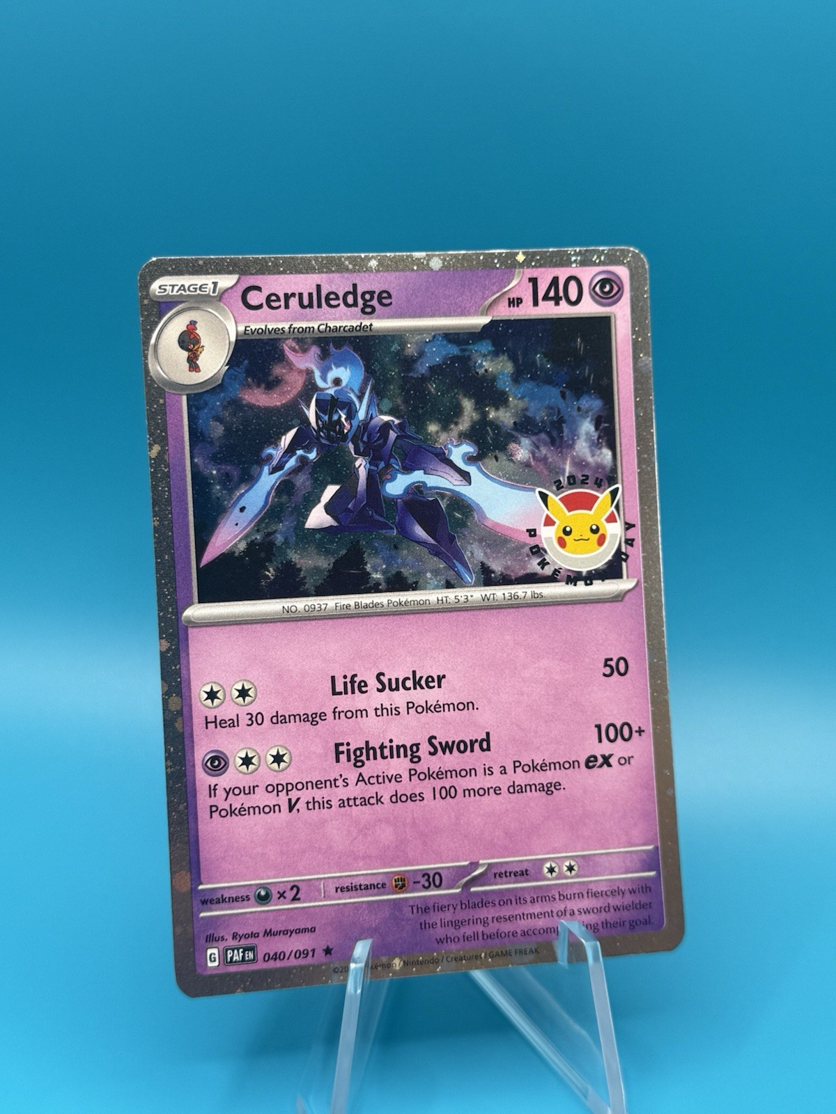 Ceruledge - (Pokemon Day 2024) (Cosmos Holo) 040/091 Miscellaneous Cards &...