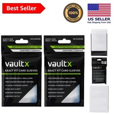 Exact Fit Inner Sleeves for Trading Cards 200 Pack of Protection
