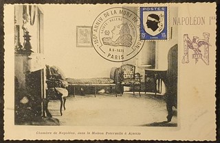 1971 CARTE MAXIMUM CARD NAPOLÉON BONAPARTE 150 ANS DE SA MORT BLASON CORSE