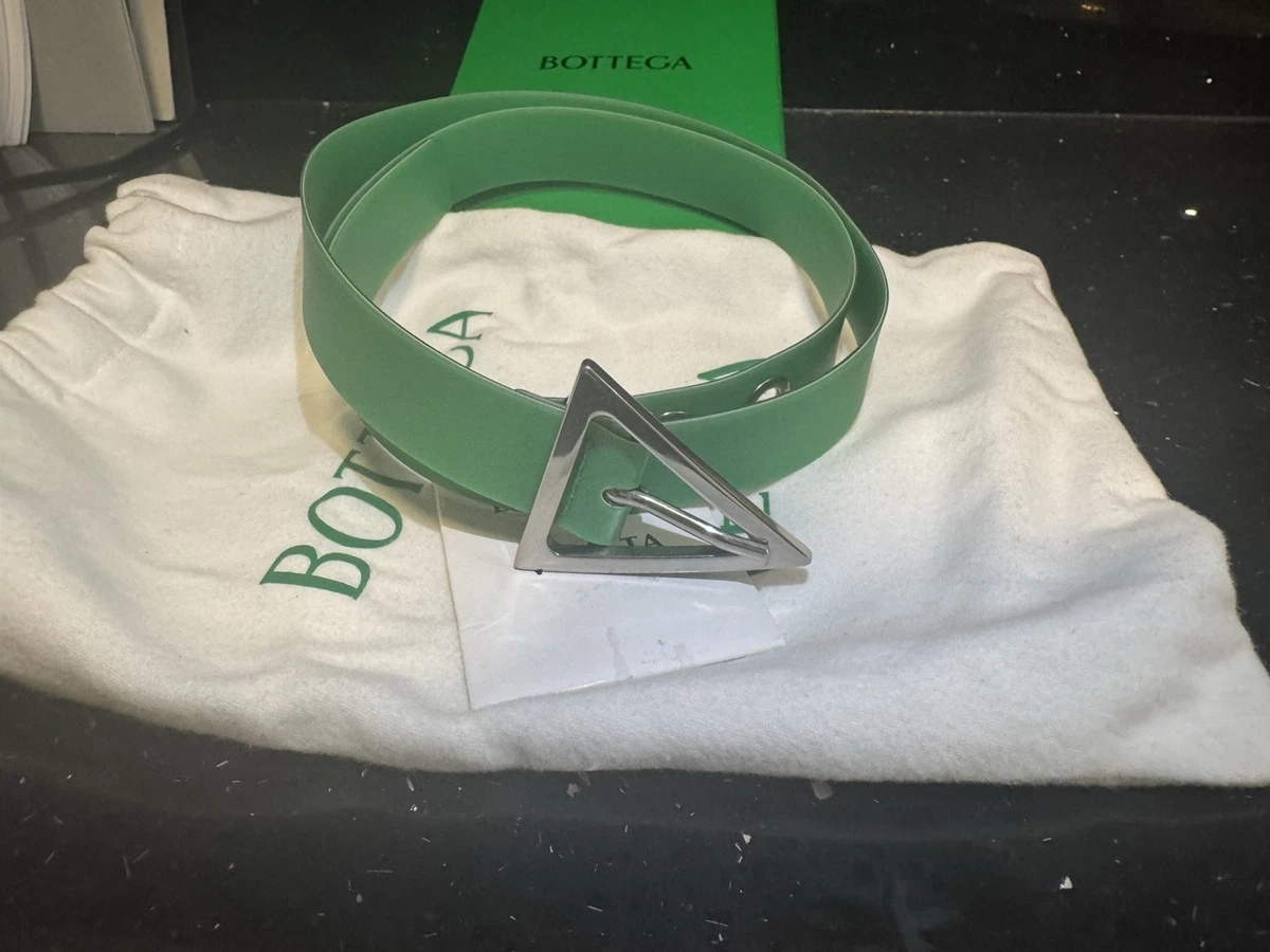 Bottega Veneta Yellow Patent Leather Belt with Silver Buckle Bottega Veneta - Drop leather belt Bottega Veneta main image 2