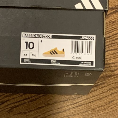 Adidas Barreda Decode Utility Yellow Dark Blue Shoes Sneaker Mens Size 10 JP9668 - Picture 8 of 8