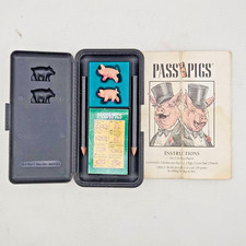 Vintage Pass The Pigs Travel Game 1991 Complete w/ Case Dice Pigs Score Pad