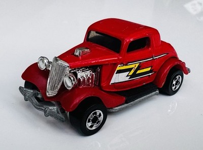 Hot Wheels Blackwall 34 Ford Coupe ZZ Top Style Red Vintage Sammler Hot Rod