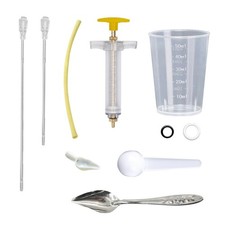 SQUSIMEI 8 Pcs Bird Feeding Syringe Set Feeding Tubes for Baby Birds Parrot H...