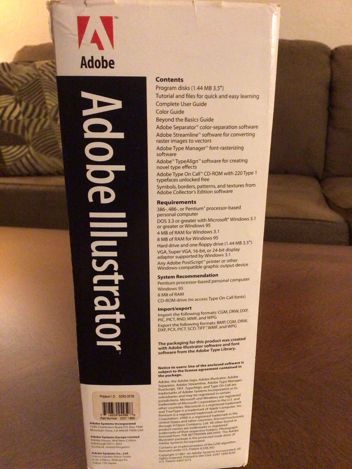 Adobe Illustrator 4.1 COMPLETE VERSION 3.5” floppy discs w/Extras - Image 2 of 4