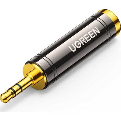 Audio-Adapter von 6,35mm Miniklinke(weiblich) auf 3,5mm(männlich) Ugreen Schwarz