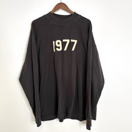 FOG Essentials 1977 Mock Neck Long Sleeve Tee Grey Size L