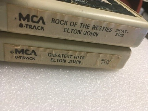 2 8 Tracks Elton John Rock of the Westies MCAT-2163 Greatest Hits MCAT-2128 - Foto 3 di 5