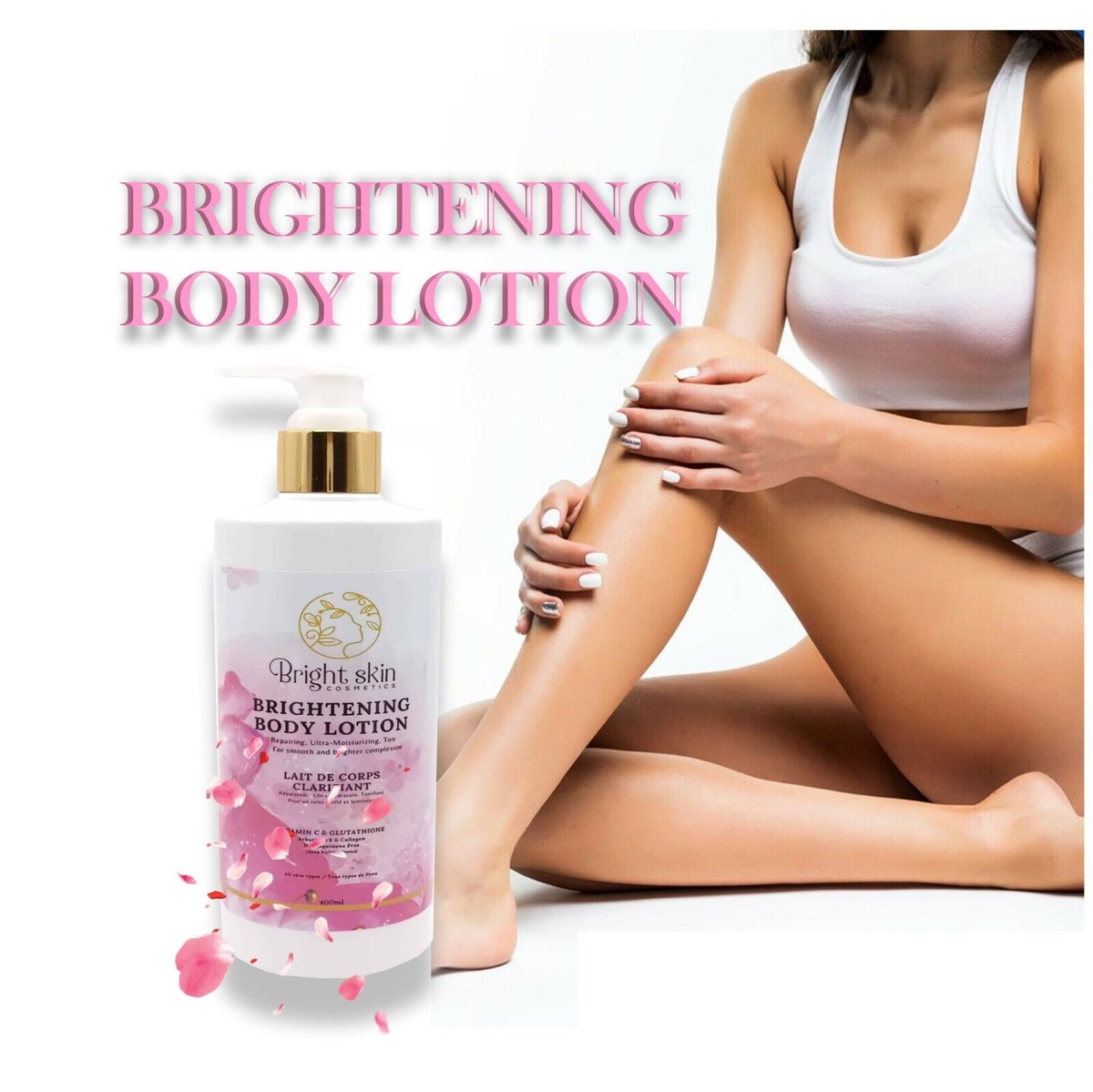 glutathione body tamin Vitamin C Brightening Hand & Lotion Hydrating Skin Care Cream 400ml Glutathione Capsule 60 Pcs,