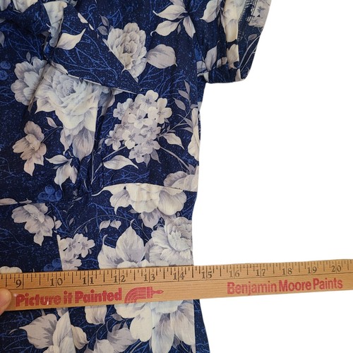 Heart of Haute blaues Midikleid Fit Flare Rosen Small Rockabilly Pin Up Coquette - Bild 7 von 10
