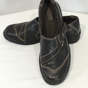 clarks nikki north black scrunch leather