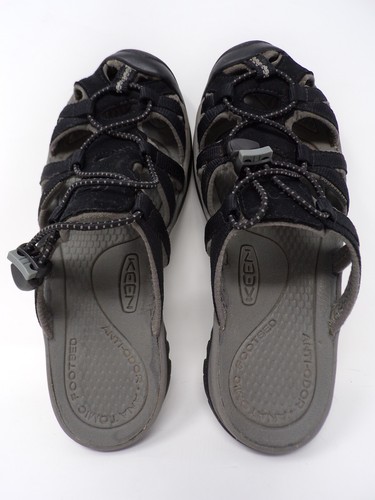 Keen Whisper Womens Size 6 Bungee Lace Black Waterproof Slide Sandals 5125-BKGA - Picture 9 of 14